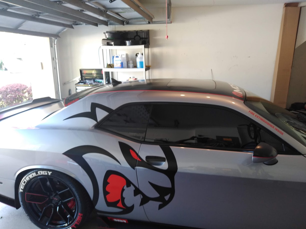 Custom Challenger — garage view