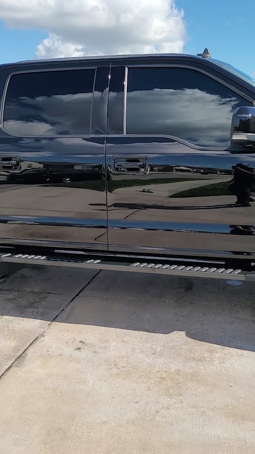 Black F-150 — side profile